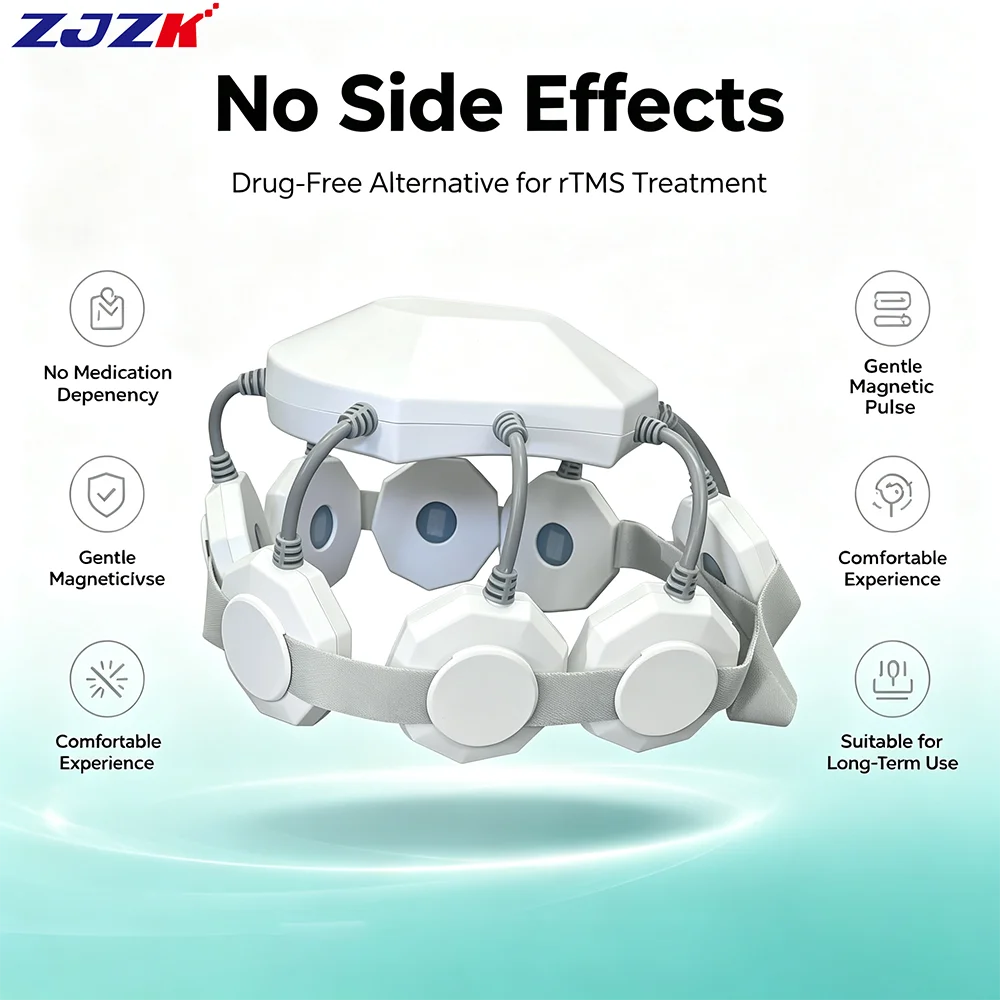 ZJZK 40Hz Home RTMS Brain Stimulator Transcranial Magnetic Stimulation Device for Autism Behavioral Adjustment Therapy