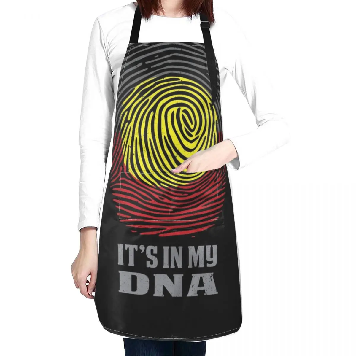 It's in my DNA Aboriginal fingerprint Apron Hairdresser Woman Kitchen Kitchen For Women Apron