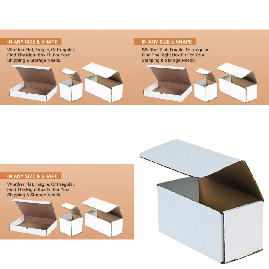 

Mailer Boes Small "L "W "H 50-Pack - Corrugated Cardboard Bo for Shipping, Movg, Mailg, Packg, Packagg and Storage