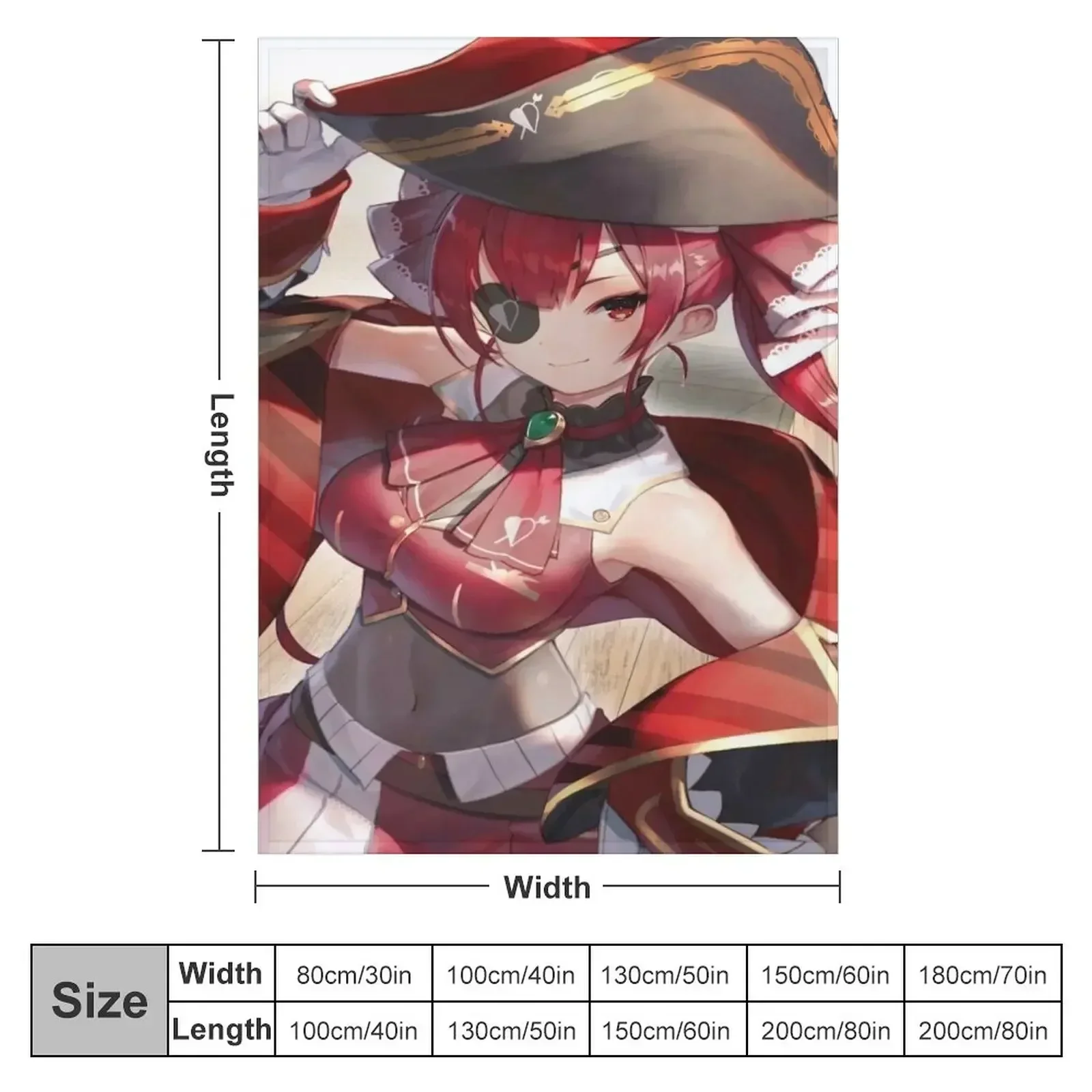 Houshou marine Throw Blanket Blankets For Baby Flannels manga Blankets