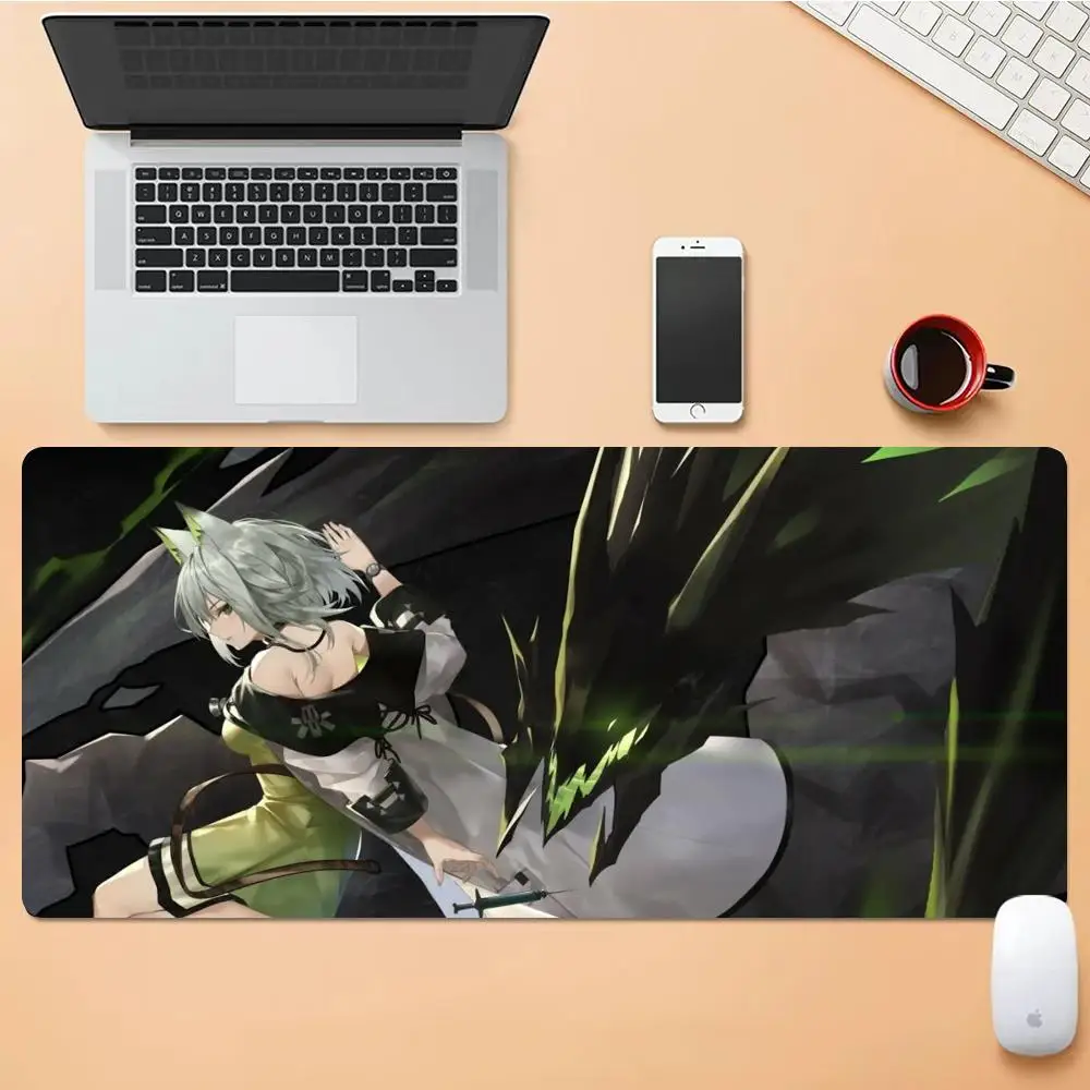 

Kal'tsit Mouse Pad Desk Mouse Pad Cute HD Desk Pad Extended Gaming Keyboard Mats Large XXL Gamer Mousepad 90x40