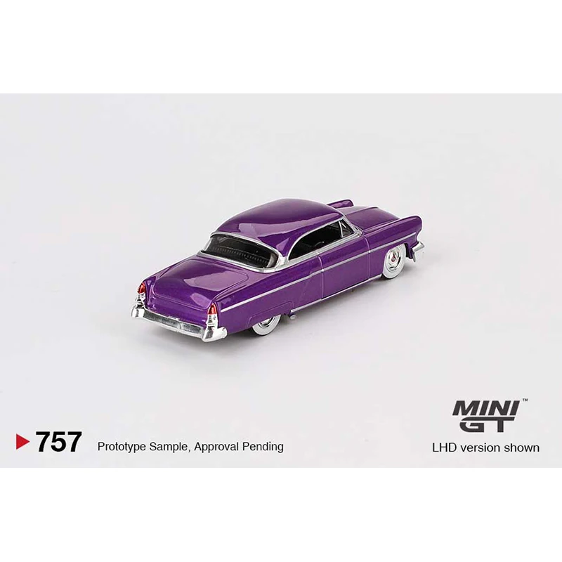 MINIGT 757 In Stock 1:64 Capri Hot Rod 1954 Purple Metallic Diecast Diorama Model Collection Miniature Toys