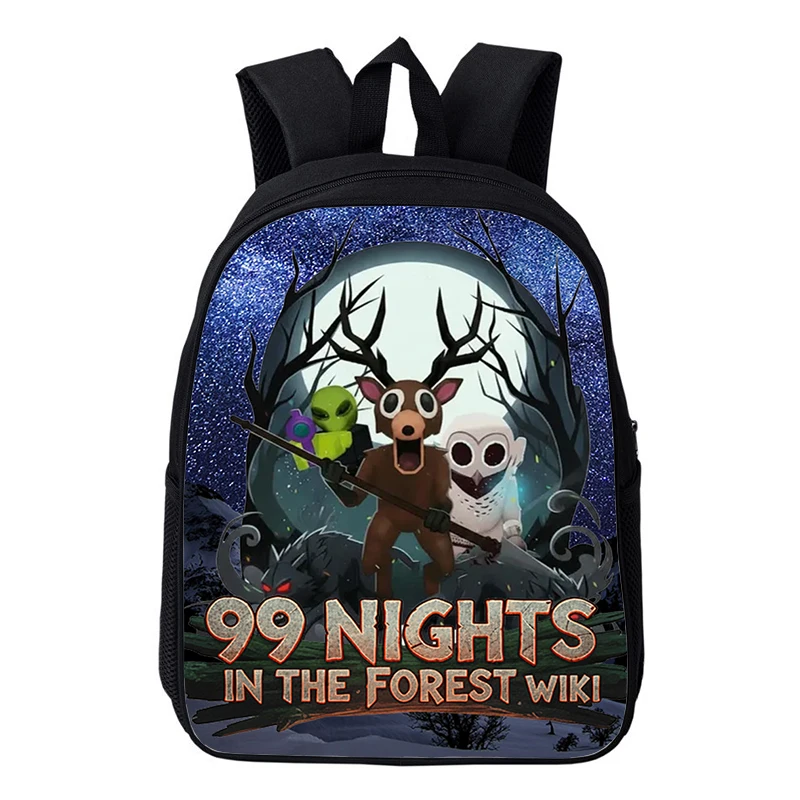 Hot Game 99 Nights In The Forest Deer Backpack Funny Cartoon Kindergarten School Bags Toddler Boy Girl Kids Orthopedic Backpack