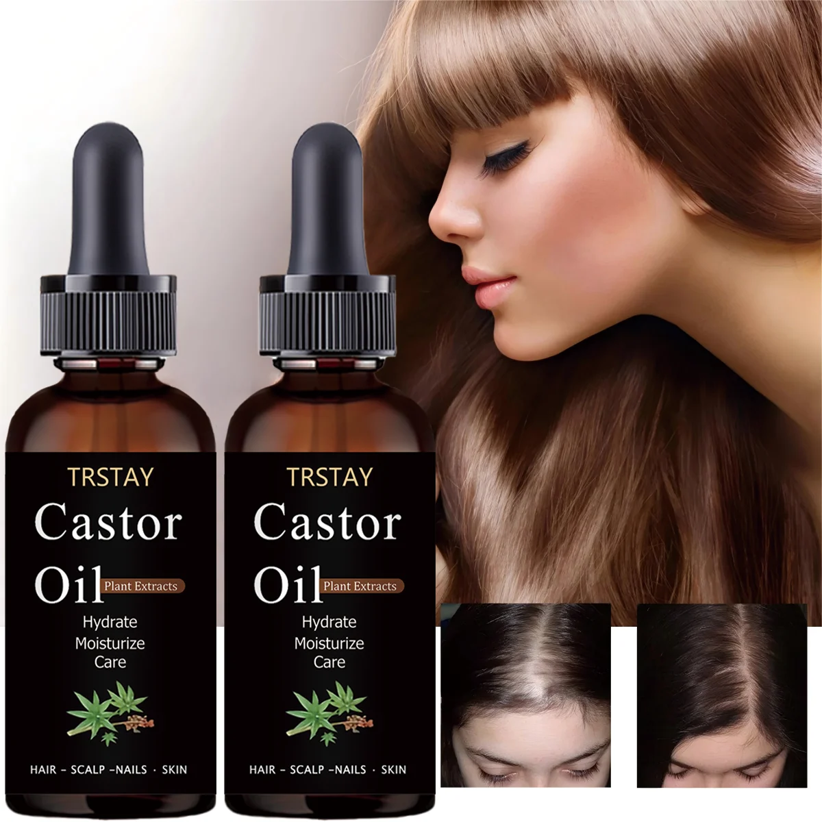 TRSTAY Jamaica Black Pure Natural Castor Oil Hair Treatment Moisturizing Strong Scalp Environment Healthy Hair Care