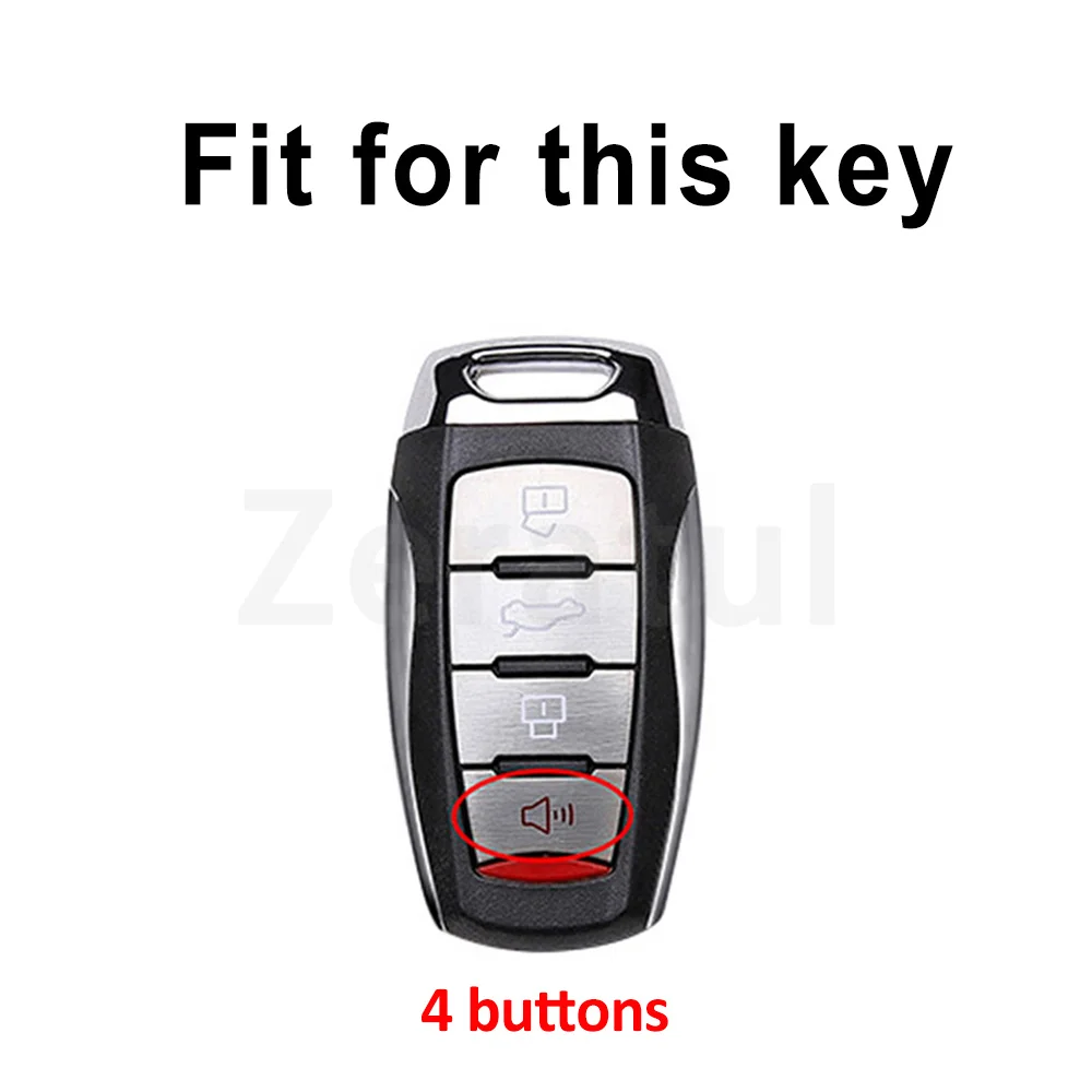 Auto Keychain Gun Grey TPU Keyless For Haval H2S F5 F7 F7X F7H H6 H7 H9 H4 Hover Dargo Jolion Remote Keyless Car Key Case Cover