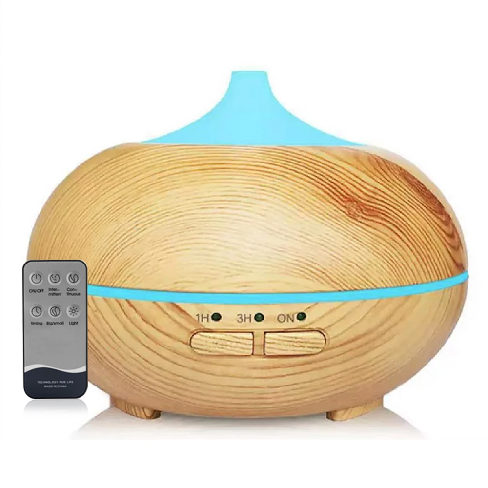 Ultrasonic Aromatherapy Diffuser with 7-Color LED Lights, 3 Timer Settings, Large Room Coverage, Humidifier for Home, Office, Be