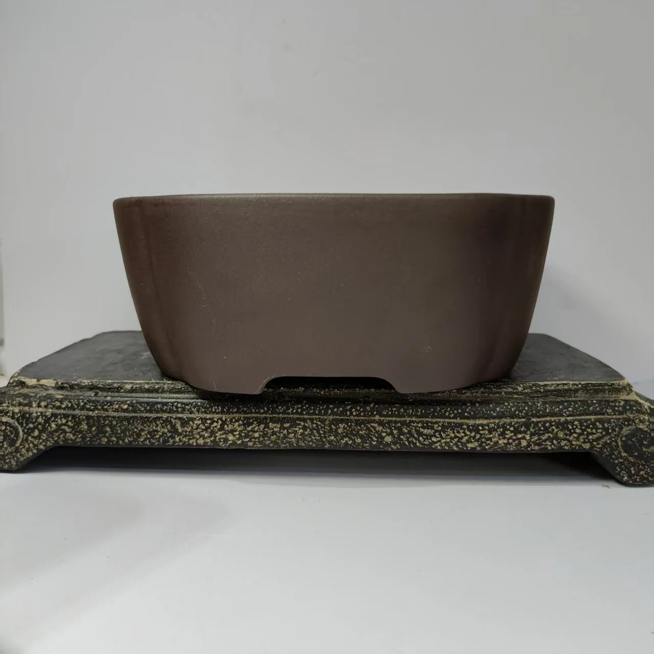 

Yixing Zisha Unglzed square shape Yixing purple Sand Bonsai Pot