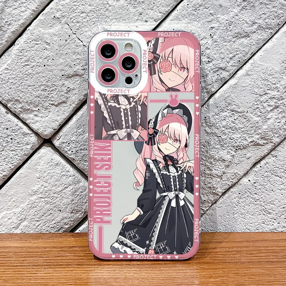 Project Sekai Phone Case for Xiaomi Redmi 13C 12C 10C 9C A3 Note 13 12 11 10 9 Pro Plus 4G 5G Border Print Transparent Cover
