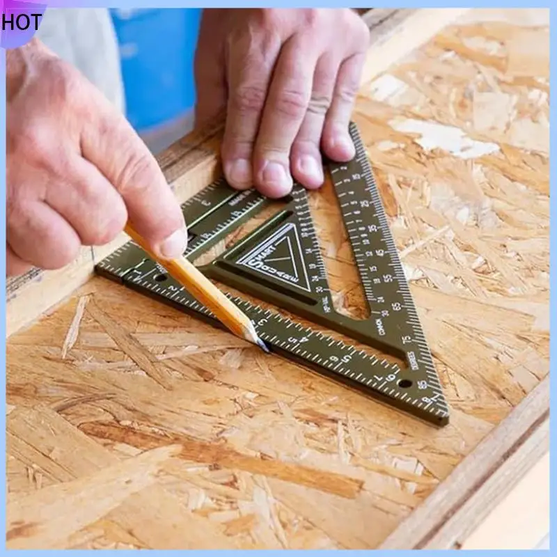 B45C 4 قطع أداة مربع رافتر مبتكرة، أداة مربع رافتر، مربع رافتر، مسطرة مثلثة عالية الدقة مع كتلة تهزهز #4