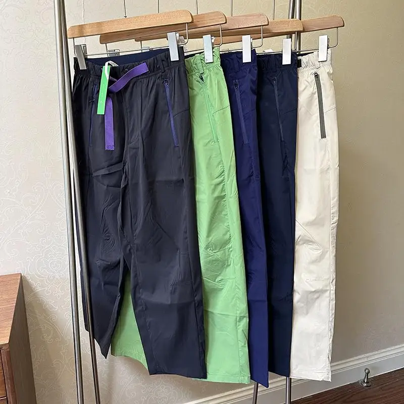 

Loose Fit Spor Straight Leg Pants Breathable Sweat Absorbing Summer High End Trousers for Middle-aged And Young Men