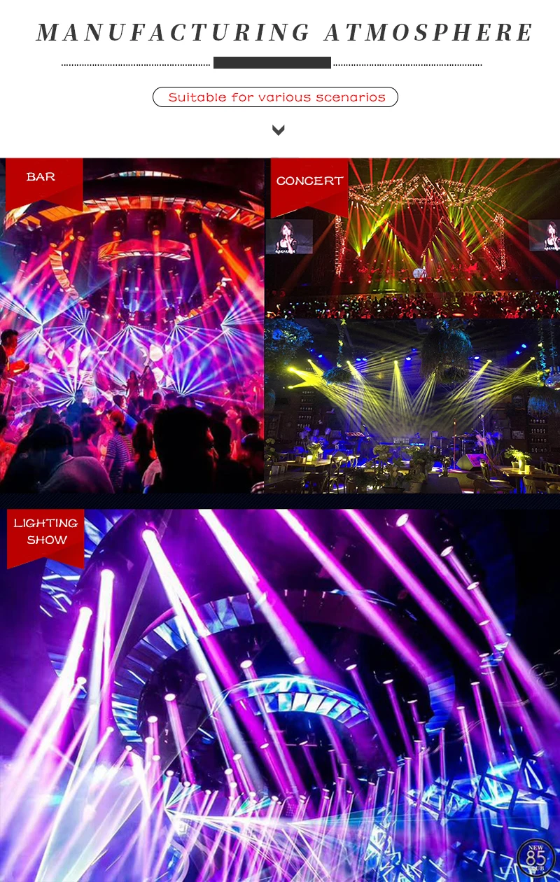 SHEHDS LED 330W Follow Spotlight mit Flightcase DJ Spotlicht für Hochzeit Theater Conert Bühne – Detail 2
