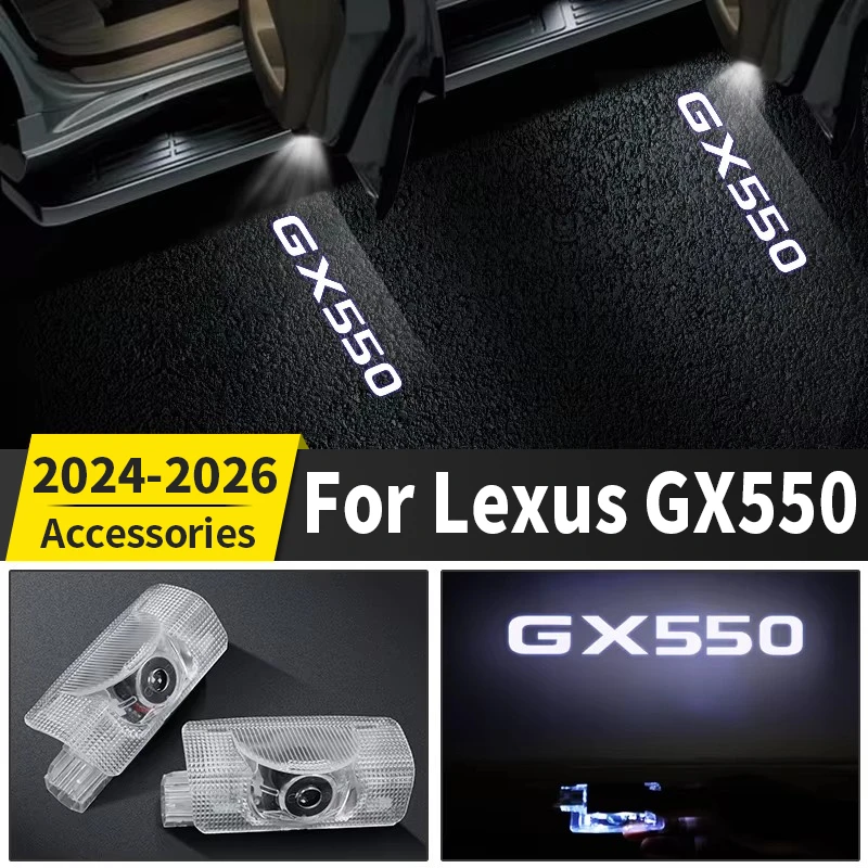 

For 2024 2025 2026 Lexus GX550 GX 550 HD Car Door Projector Logo Welcome Light Lamp ABS Replacement Installation Accessories