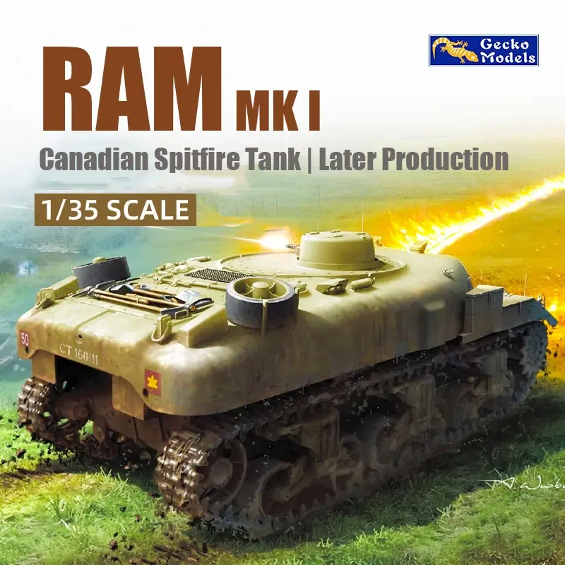 ตุ๊กแกรุ่น 35GM0086 Canadian Ram Mk.II Late ผลิต Spitfire ประเภทถัง 1/35