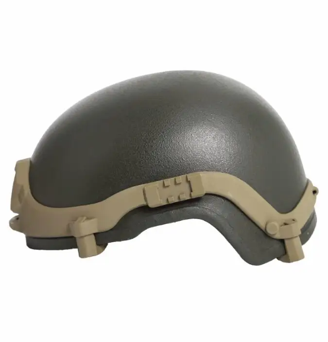 Casco militar chino, nuevo riel de corte alto, plástico reforzado con fibra, incluye cubierta