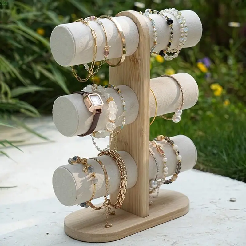 Jewelry Holder Attractive Watch and Bracelet Display Rack for Home Decoration NM