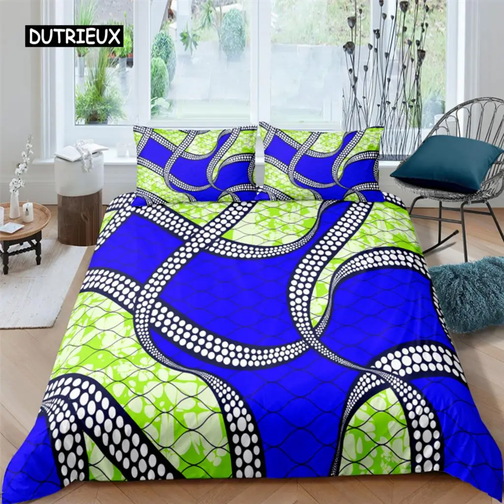 

Exotic Geometric Duvet Cover Set Luxury Mandala Bedding Set Colorful Abstract Art Polyester Quilt Cover Queen Comforter Cover