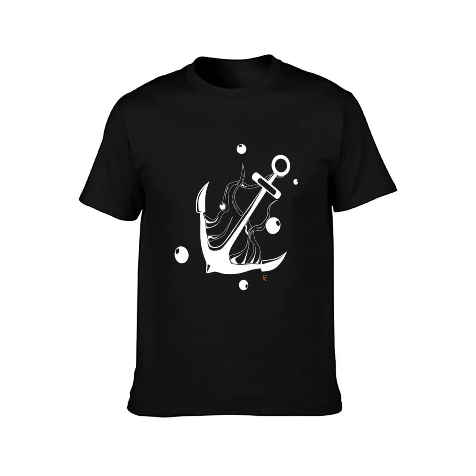 Anchor - Tattoo Style T-Shirt tees summer tops summer top fitted t shirts for men