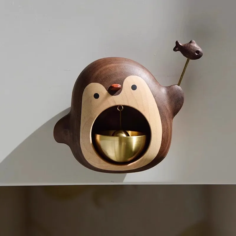 

Penguin and Crab Wind Chime with Cute Doorbell for Home Entrance Moving Gift Dopamine Style Healing Decoration Hanging