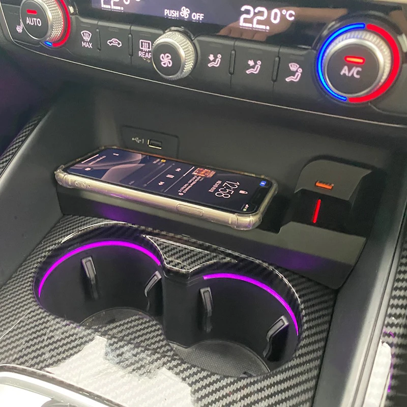 

For Audi A3 8V S3 2014-2020 LHD 15W Car wireless charger fast phone charger charging holder charging pad