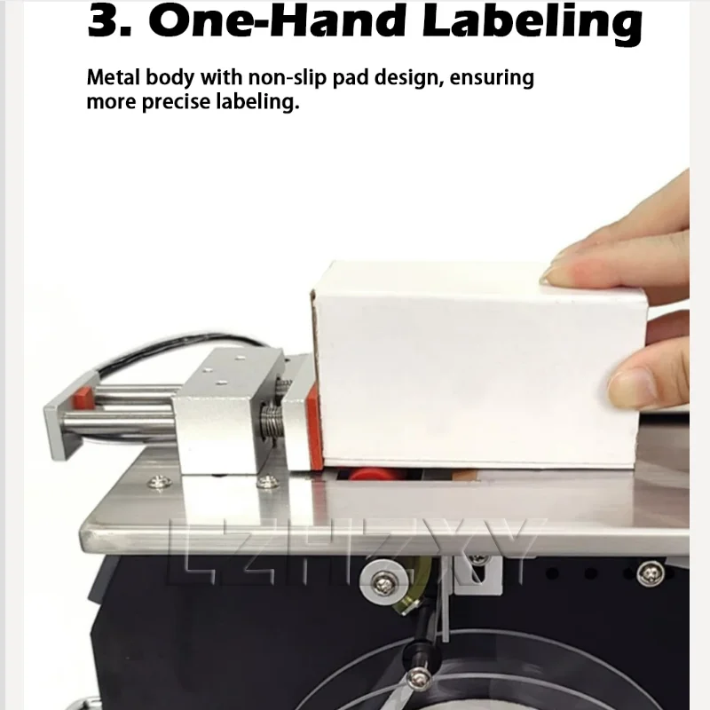 Right Angle Sealing Label Labeling Machine Semi Automatic Sealing Labeler For Packaging Box 90 Corner Stick Labeling Machine