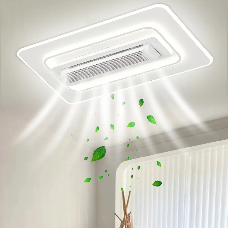 

Modern Vaneless Fan Remote Control Led Ceiling Lights For Living Room Bedroom Dining Room Home Decoration Indoor Lamp