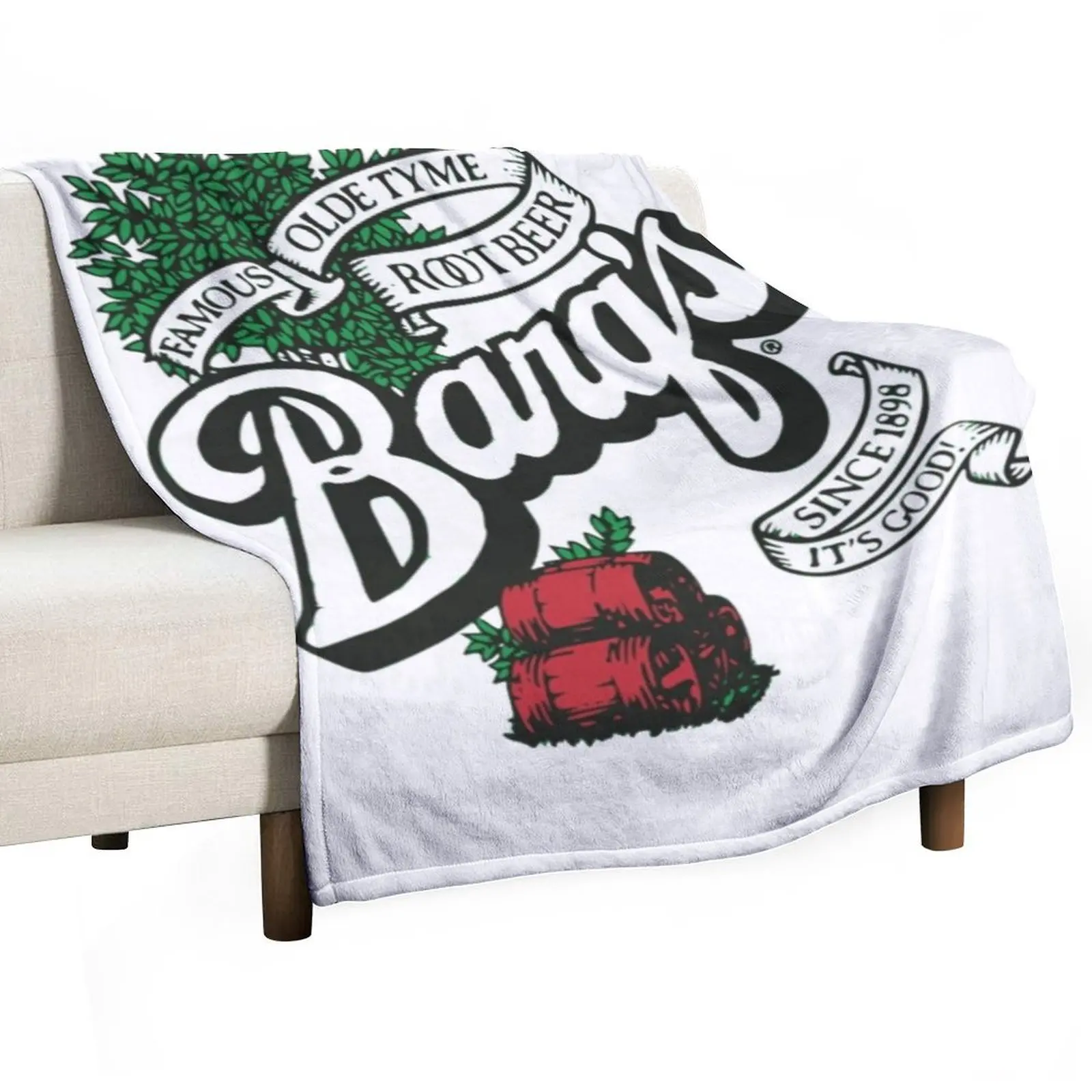 

Barq's Root Beer Logo Classic T-Shirt Throw Blanket anime Camping for winter bed plaid Blankets