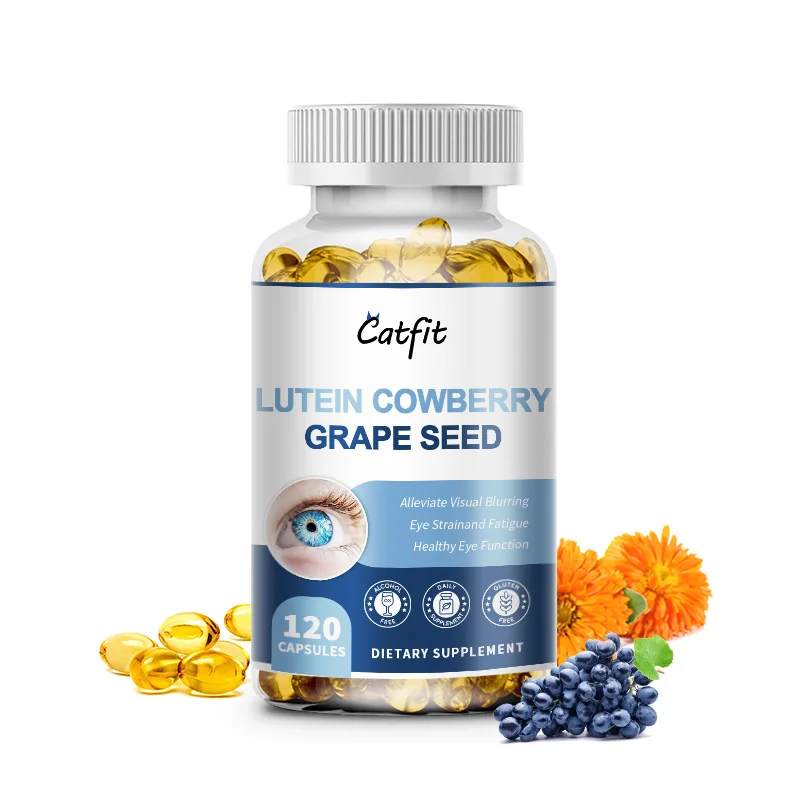 Catfit Eye Vitamins with Lutein Zeaxanthin Extract Support Eye Strain Dry Eyes and Vision Health Lutein Blend for Adults Aging