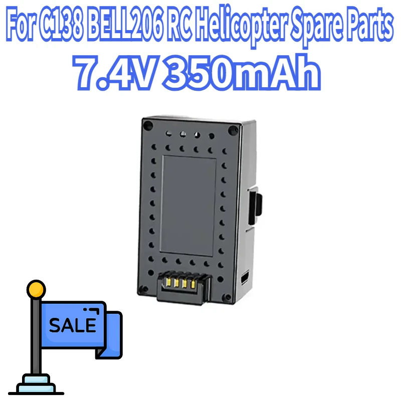 Na stanie RC ERA C138 BELL 206 Helikopter 7.4V 350mAh Akumulator LiPo do C138 BELL206 Części Zamienne do Helikopterów RC
