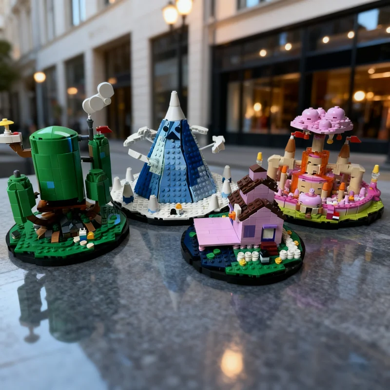 2922 個 MOC アドベンチャー タイム ザ ランド OOO パック マイクロ アーキテクチャ モデル ビルディング ブロック 建設 クリスマス ギフト おもちゃ 子供