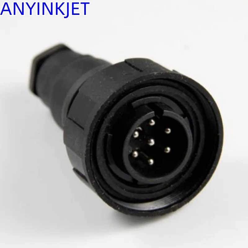 For Domino 13499  DIN Plug IP68 7 pin plug Cable Mounting for Domino A100 A200 A300 E50 A100+ A200+ AGP inkjet coding printer