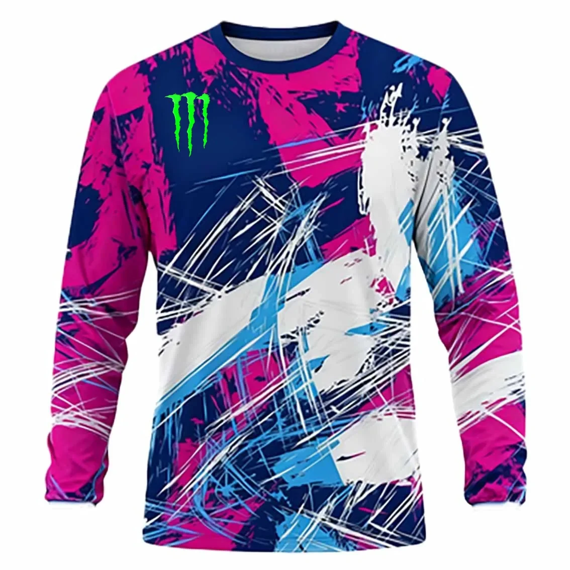 

Топ с длинными рукавами и 3D-принтом Monster Claw, крутой уличный стиль, функциональный дизайн, быстросохнущий и свободный крой.