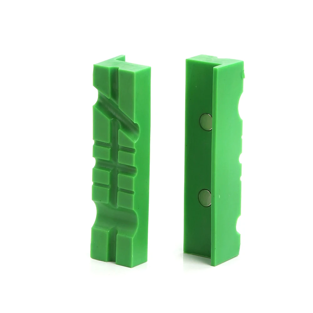 

2pcs Magnetic Soft Pad Jaw Rubber 4 5 Inch for Metal Vise Bench Mill Clamp Drill Press Protecting Soft Metals Wood Plastic