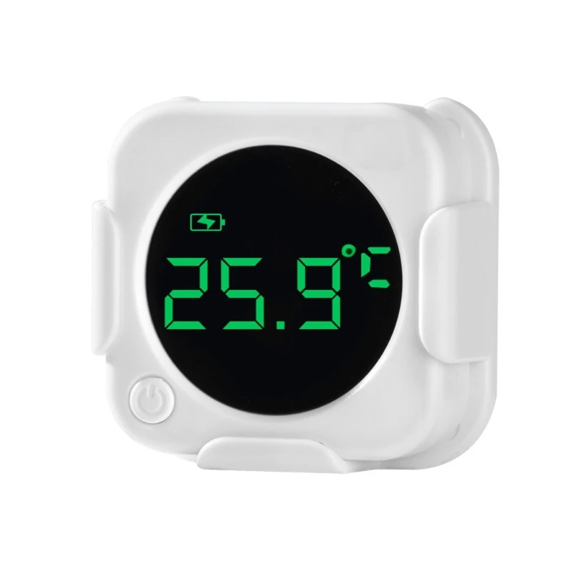 Accuracy USB Rechargeable Aquarium Temperature Gauge LED Display Thermometers for Wide Ranges Water Environment Monitor 55KF