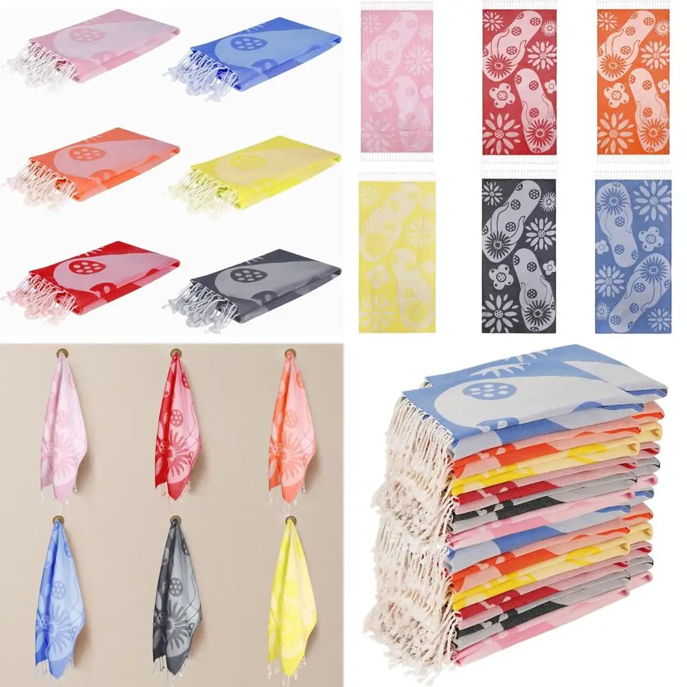 

100% Cotton Turkish Fouta Towels, 24-Pack, 28x60, Sand-Free, Quick-Dry, Large Travel Towels, Soft & Durable, Multicolored