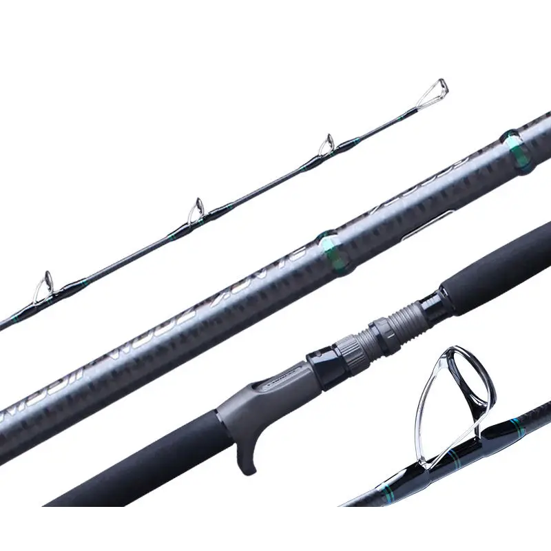 Black Zoom Japan Toray High Carbon Fiber Deep Sea Fishing Jigging Rod All Fuji Accessories Boat Jigging Rod Fishing