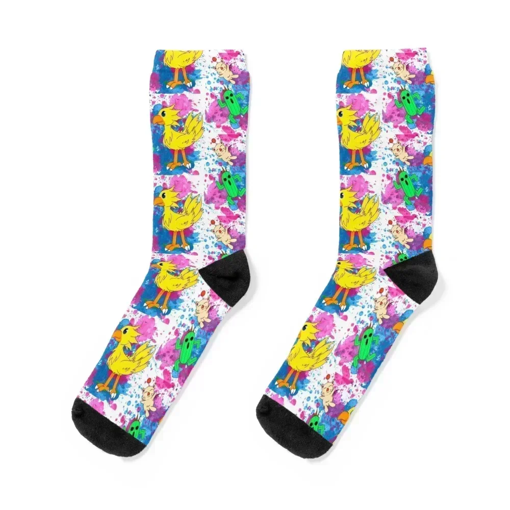 

Final Pets (chocobo, moogle, cactuar) Socks sports stockings New year's Socks For Men Women's