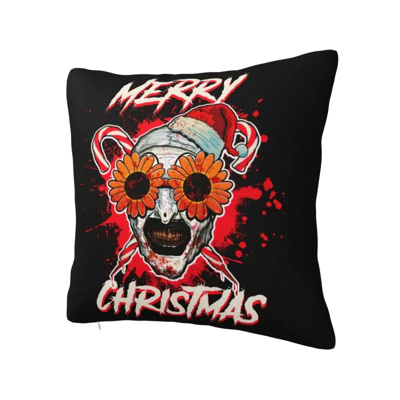 Halloween Horror Movie Clown Terrifier Cushion Cover Polyester Throw Pillow Case For Sofa Living Room Decoration Pillowslip