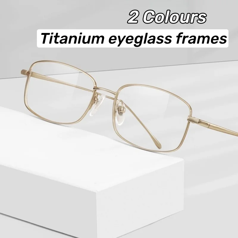 

Ultra-lightweight Small Square Frame Titanium Eyeglass Frames Women's INS Style Luxury Brand Designer Popular Glasses Frames
