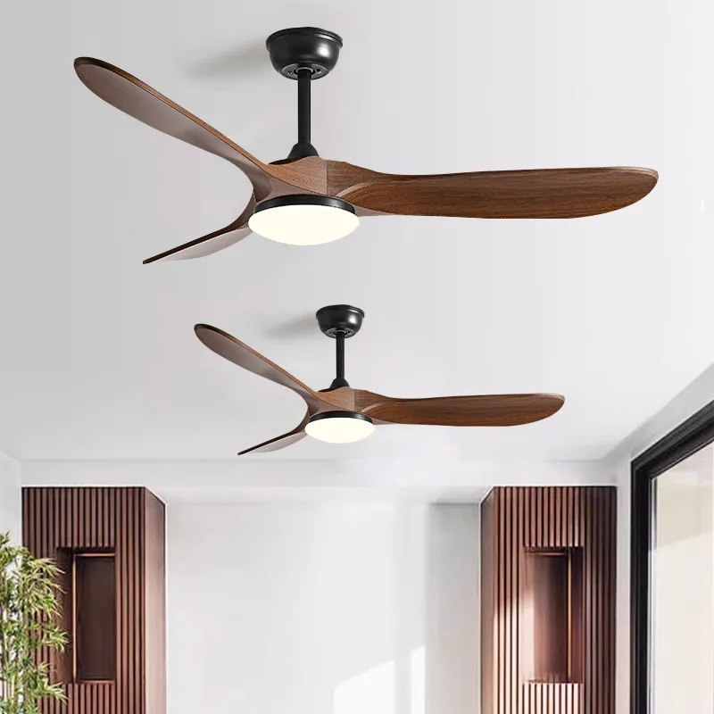 52 Inch ABS Bland Ceiling Fan With LED DC 85V - 260V Motor Remote Control Ventiladores Para Casa Low floor