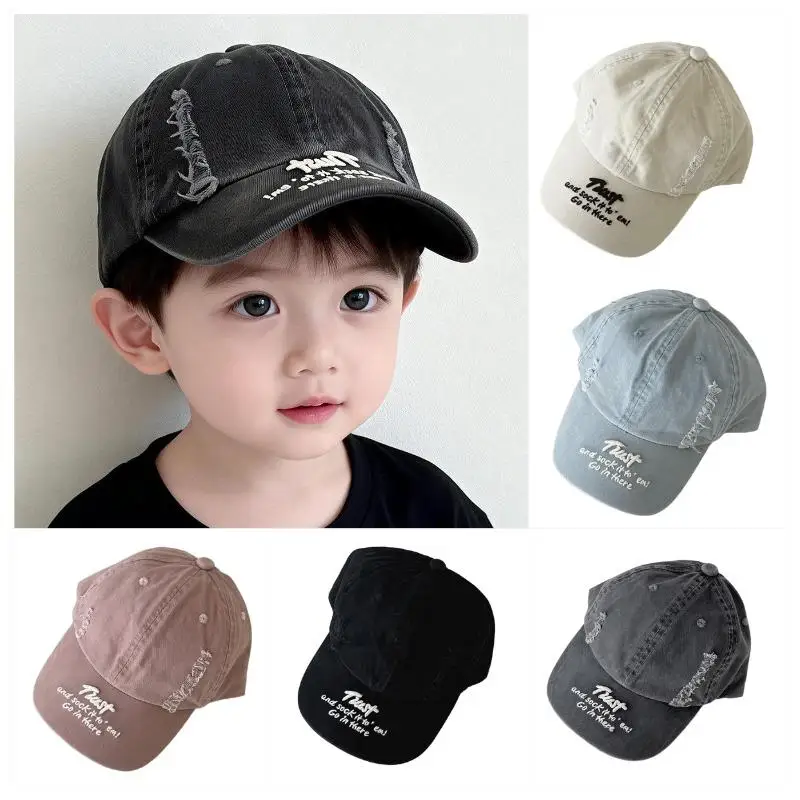 

Retro Hip-Hop Children's Hats for Spring and Autumn Stylish Baby Baseball Caps Trendy Boys' Sun Hats Girls' Sports Caps