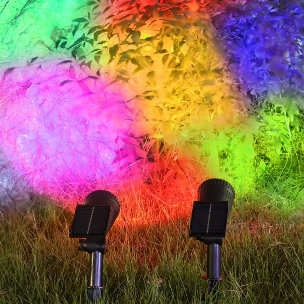 

9/1 LED Solar Spotlights Waterproof Pathway Lights Brightness Adjustable Spot Light Tree Lights Lawn Lights Garden Decor Lamp
