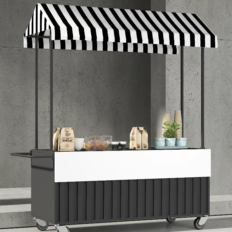 

Wrought iron float stall trolley night market promotion special car outdoor mobile snack stall car display stand