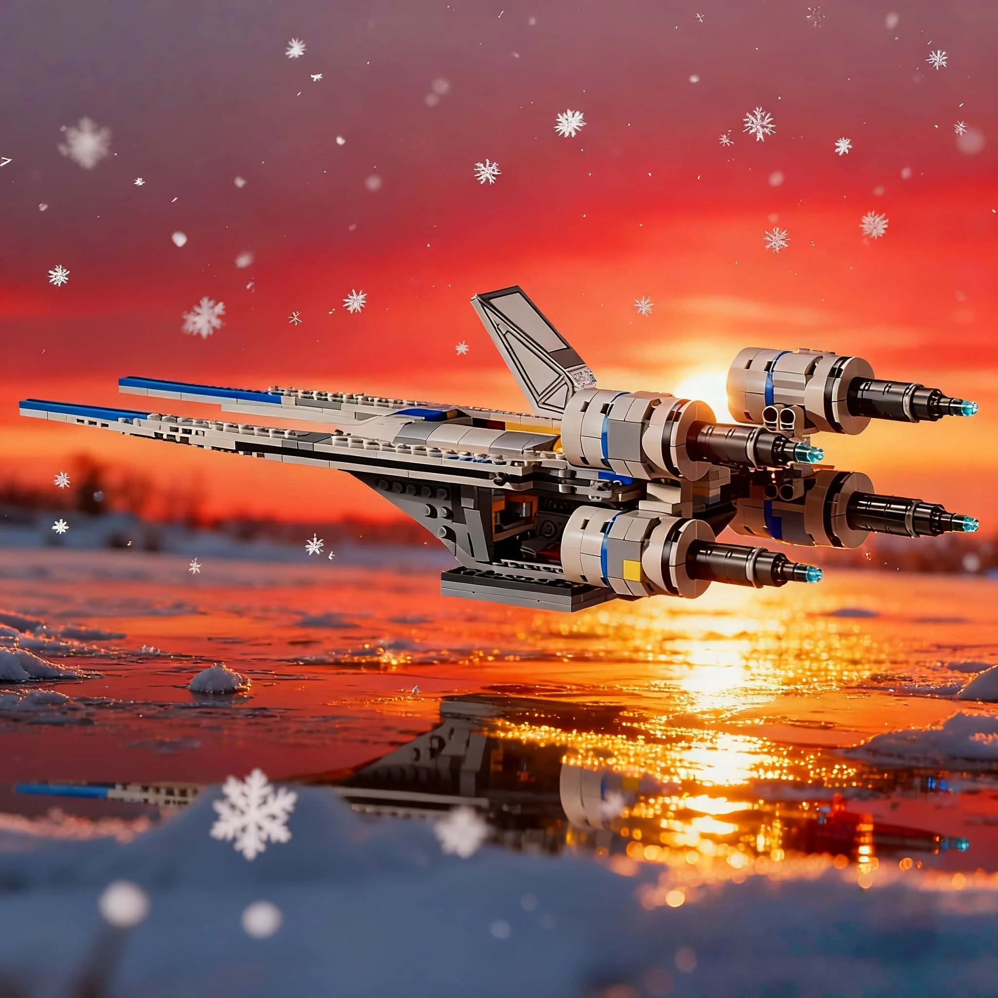 

C home decoration 594pcs2026 new MOC construction robot white space fighting robot model brick assembly toy adult gift