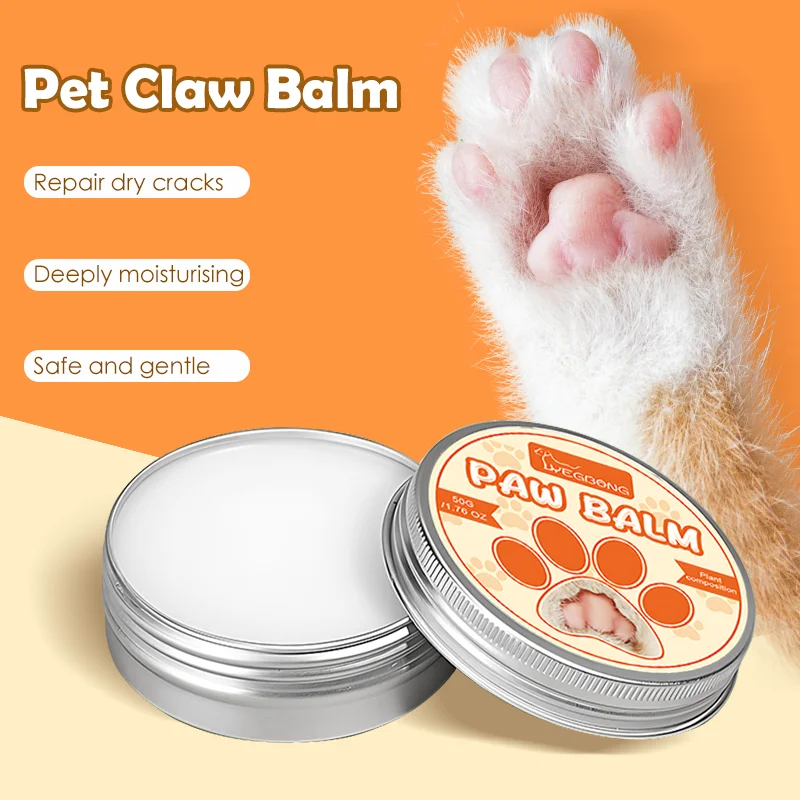 50g Pet Foot Moisturizing Cream Cracked Foot Repair Cream for Dogs and Cats Dry Cracked Feet Repair Cream Pet Winter Care Cream