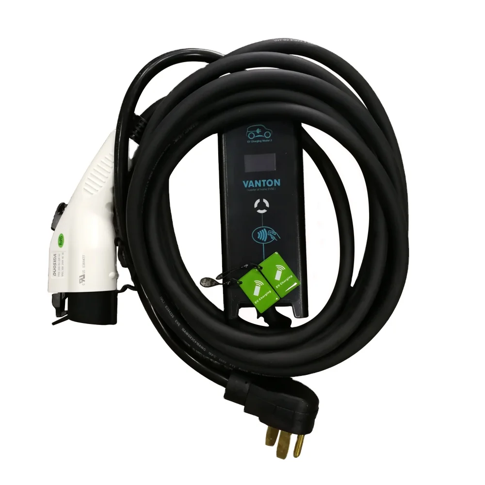 16a Schuko Plug Portable Evse Car Charger Ev  Type 2