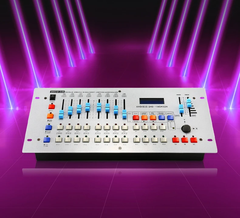 Topflashstar Stage Light DMX Control for DJ Party Stage Effect DMX Controller 240 Console DMX 512 Console Stage Lighting Mixer