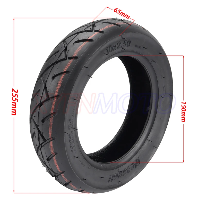 10x2.50 Inner Outer Tyre 10 Inch 10*2.50 Pneumatic Wheel Tire for Electric Scooter, Balance Car Accessories