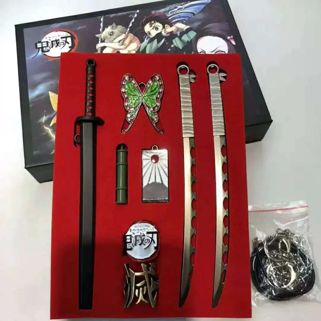 7cm Demon Slayer Toy Swords Tanjirou/Zenitsu/Giyu/Shinobu Nichirin Blades  Zenitsu  Boxed Anime Collectible Model​