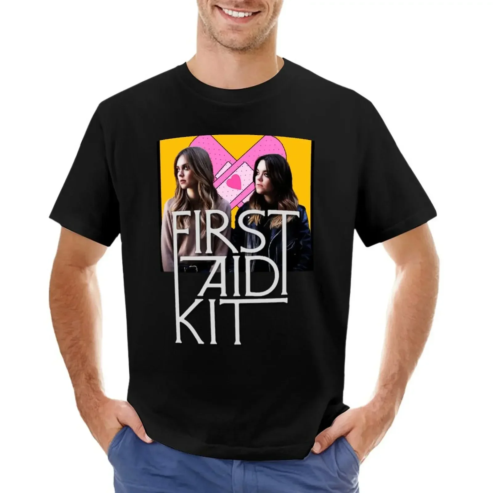 First Aid Kit Band Tshirt plus size tops oversizeds shirts graphic tees mens graphic t-shirts hip hop mens designer clothes sale