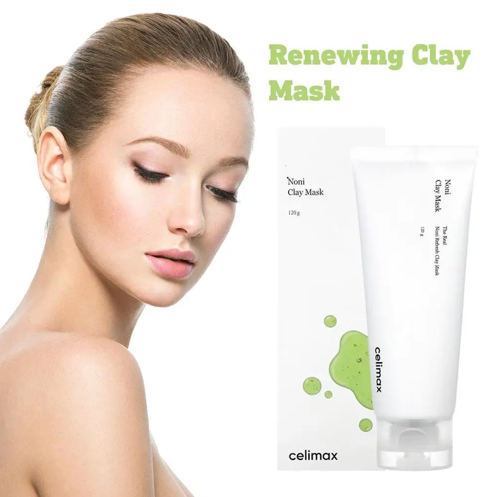 

Noni Glossy Clay Cosmetic facial mask Deeply cleans, moisturizes, mildly whitens and improves rough skin Korean nursing 120g